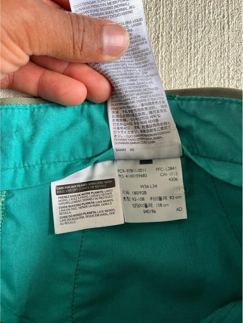 Vintage Levi's Sta-Prest Olive Green Chino Pants 36x34